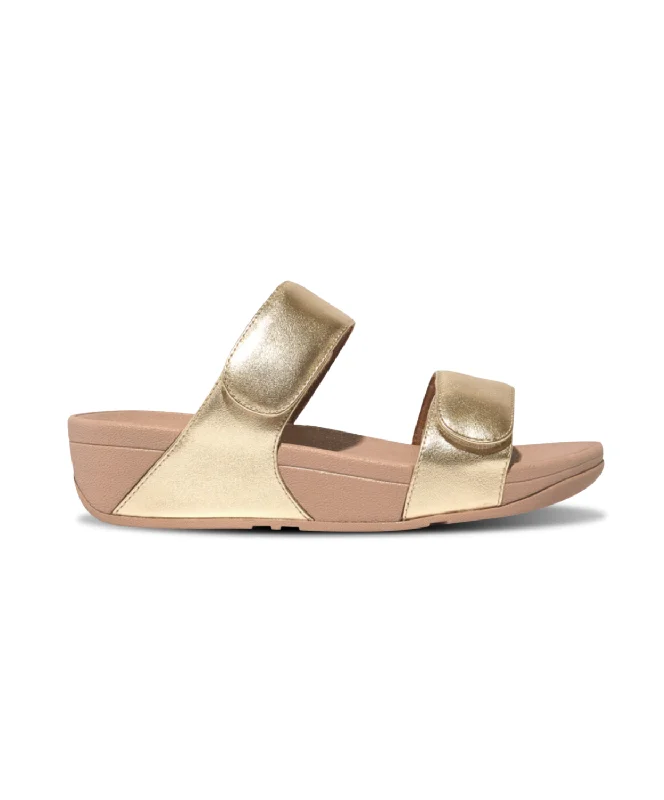 Women's Sandals with a Wedge Heel and a Tassel Detail in Orange for a Trendy LookFitFlop Lulu Leather Velcro Adjustable Slides Platino Women's Sandals with a Wedge Heel and a Tassel Detail in Orange for a Trendy LookFitFlop Lulu Leather Velcro Adjustable Slides Platino