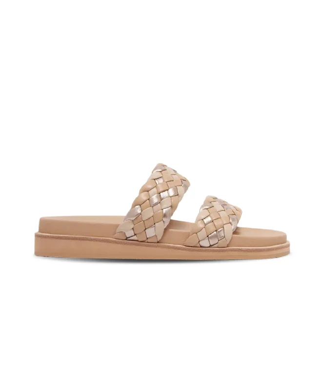 Child - Friendly Women's Sandals with a Secure Buckle in Purple for Moms on the GoFrankie4 Malone Neutral Weave Slide Child - Friendly Women's Sandals with a Secure Buckle in Purple for Moms on the GoFrankie4 Malone Neutral Weave Slide