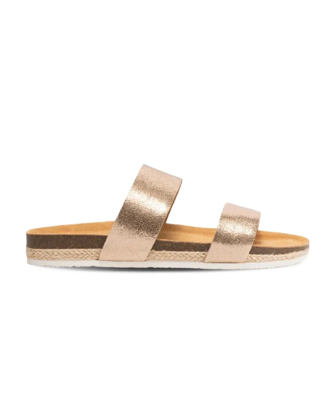 Lightweight Women's Mesh - Paneled Sandals in Yellow for BreathabilityFrankie4 Maria III Rose Gold Slide Lightweight Women's Mesh - Paneled Sandals in Yellow for BreathabilityFrankie4 Maria III Rose Gold Slide
