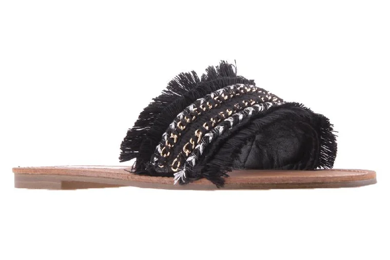 Women's Sandals with a Wedge Heel and a Tassel Detail in Orange for a Trendy LookFRINEY BLACK Women's Sandals with a Wedge Heel and a Tassel Detail in Orange for a Trendy LookFRINEY BLACK