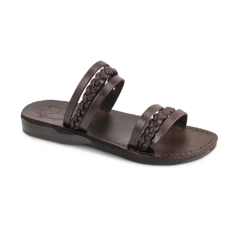 Anti - Slip Women's Sandals with a Grooved Sole in Green for Outdoor AdventuresHazel - Boho Open Toe Braided Strappy Sandals | Brown Anti - Slip Women's Sandals with a Grooved Sole in Green for Outdoor AdventuresHazel - Boho Open Toe Braided Strappy Sandals | Brown