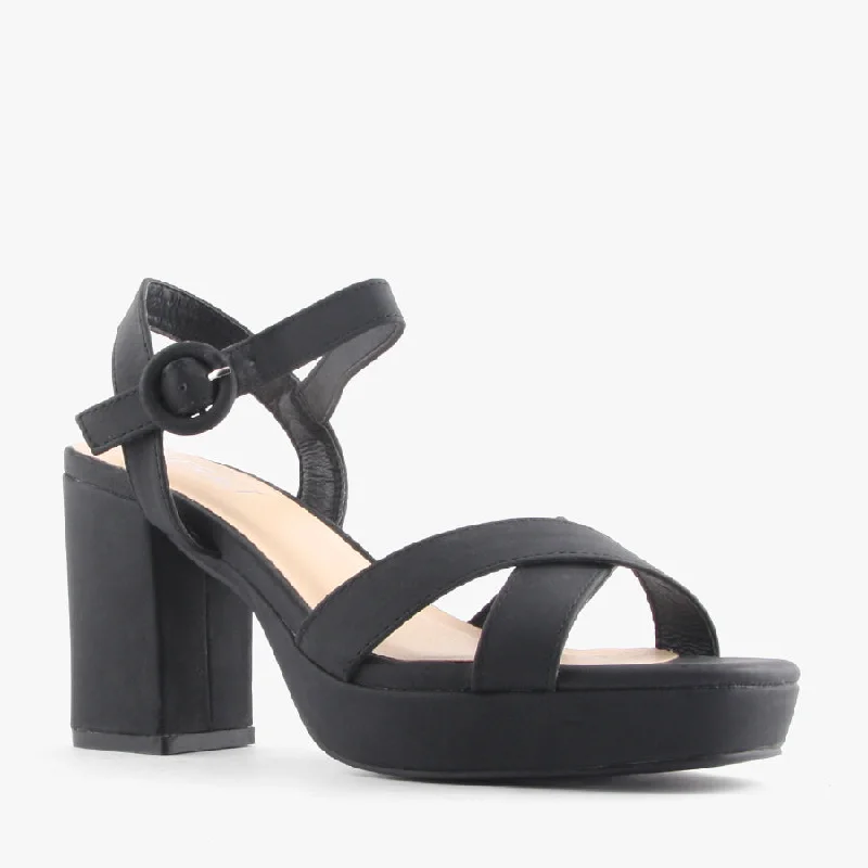 Adjustable Strap Women's Sandals with a Padded Heel in Pink for a Custom FitHEPPELL BLACK NUBUCK Adjustable Strap Women's Sandals with a Padded Heel in Pink for a Custom FitHEPPELL BLACK NUBUCK