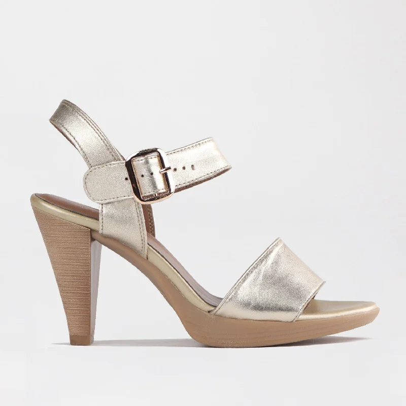 Child - Friendly Women's Sandals with a Secure Buckle in Purple for Moms on the GoHigh heel Slingback Sandals in Gold Multi - 12511 Child - Friendly Women's Sandals with a Secure Buckle in Purple for Moms on the GoHigh heel Slingback Sandals in Gold Multi - 12511