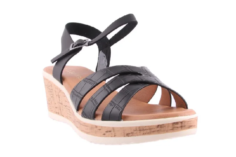 Adjustable Strap Women's Sandals with a Padded Heel in Pink for a Custom FitJESS BLACK Adjustable Strap Women's Sandals with a Padded Heel in Pink for a Custom FitJESS BLACK
