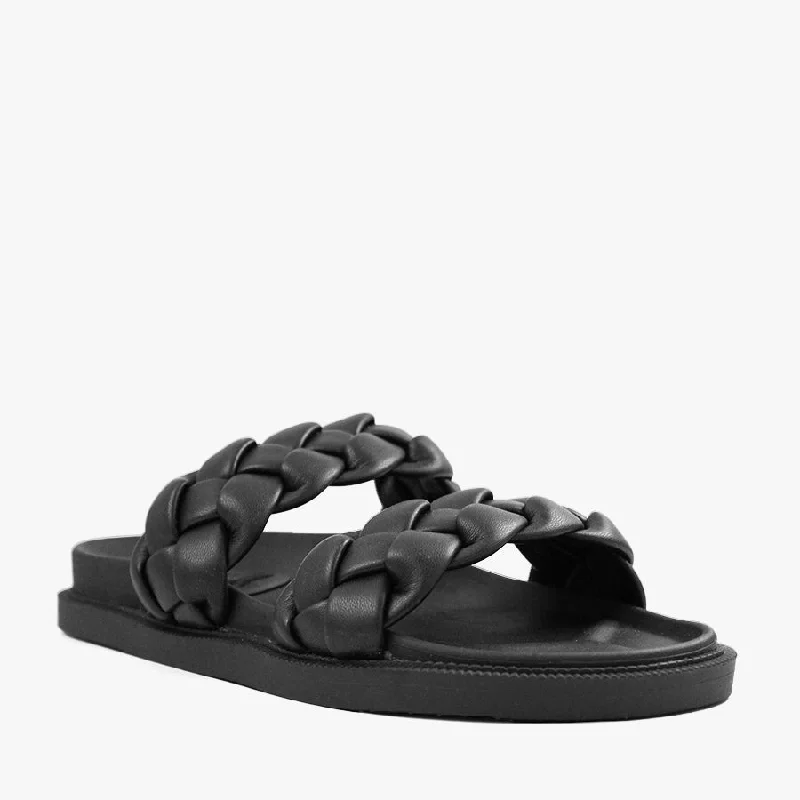 Adjustable Strap Women's Sandals with a Padded Heel in Pink for a Custom FitKALEE BLACK Adjustable Strap Women's Sandals with a Padded Heel in Pink for a Custom FitKALEE BLACK