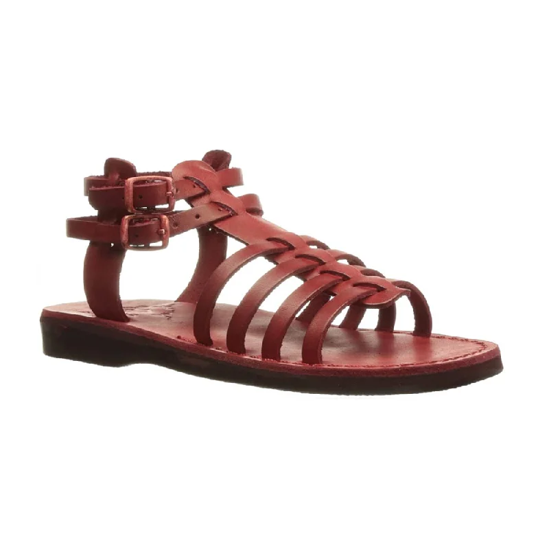 Women's Strappy Gladiator Sandals with Buckle Closures in Tan for a Boho LookLeah - Leather Gladiator Sandal | Honey Women's Strappy Gladiator Sandals with Buckle Closures in Tan for a Boho LookLeah - Leather Gladiator Sandal | Honey