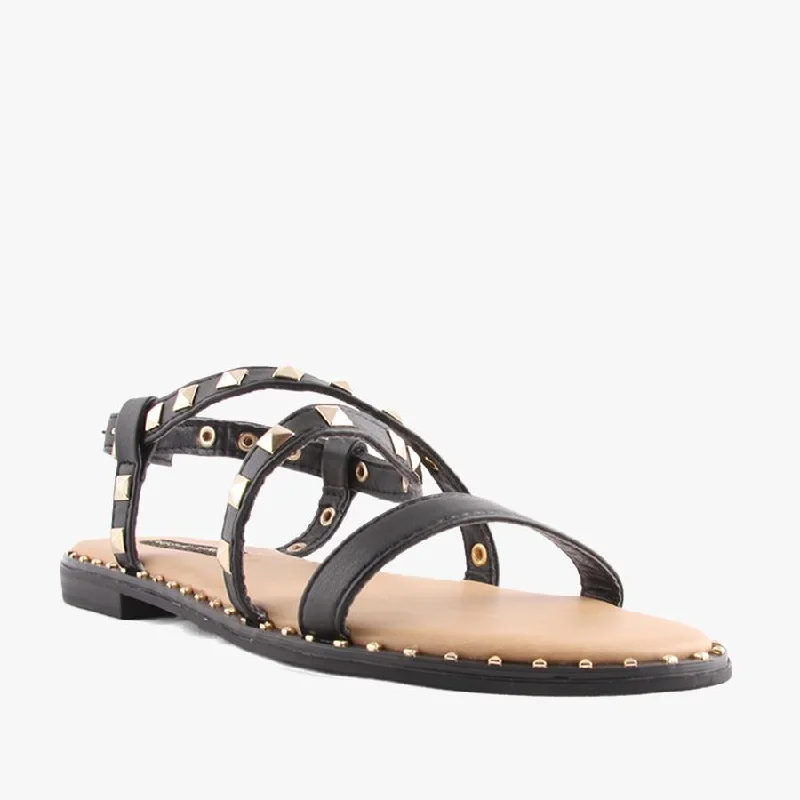 Orthopedic Women's Sandals with Arch Support in Gray for Foot HealthLILIANE BLACK