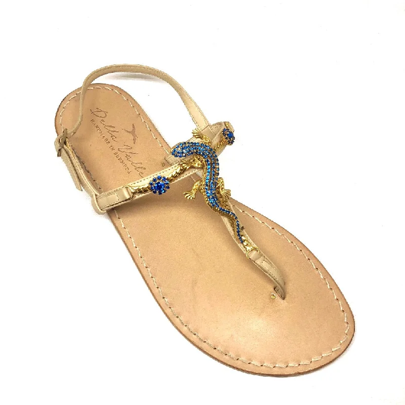 Lightweight Women's Mesh - Paneled Sandals in Yellow for BreathabilityLizard