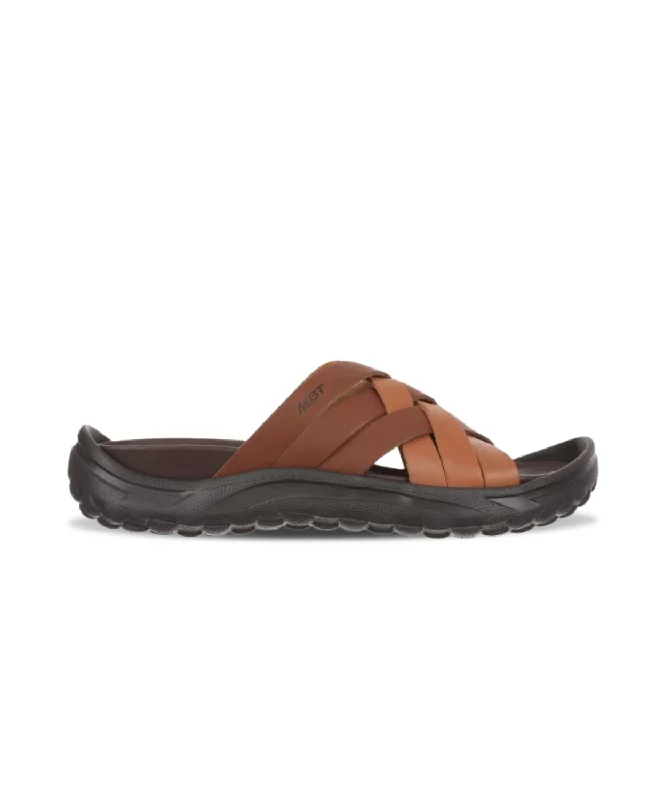 Women's Leather - Strapped Sandals with a Braided Detail in Brown for a Rustic AppealMBT Riku Brown Womens Recovery Slides Women's Leather - Strapped Sandals with a Braided Detail in Brown for a Rustic AppealMBT Riku Brown Womens Recovery Slides
