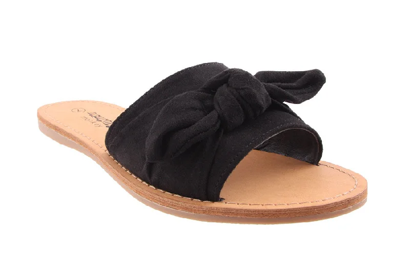 Women's Cork - Soled Espadrille Sandals with a Rope - Trimmed Upper in Navy for a Summer VibeMENTOS BLACK SUEDE Women's Cork - Soled Espadrille Sandals with a Rope - Trimmed Upper in Navy for a Summer VibeMENTOS BLACK SUEDE
