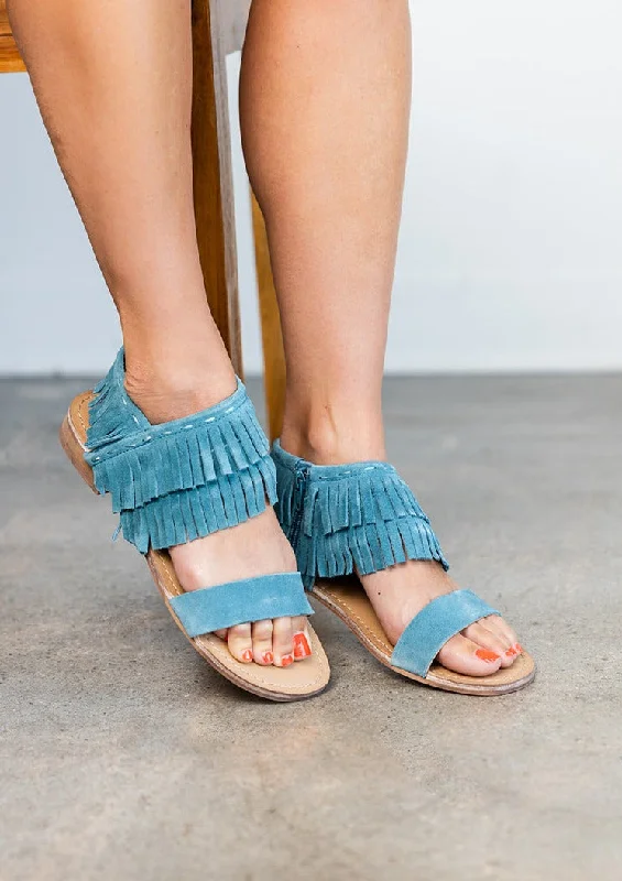 Child - Friendly Women's Sandals with a Secure Buckle in Purple for Moms on the GoFringe Star Sandal in Teal Child - Friendly Women's Sandals with a Secure Buckle in Purple for Moms on the GoFringe Star Sandal in Teal