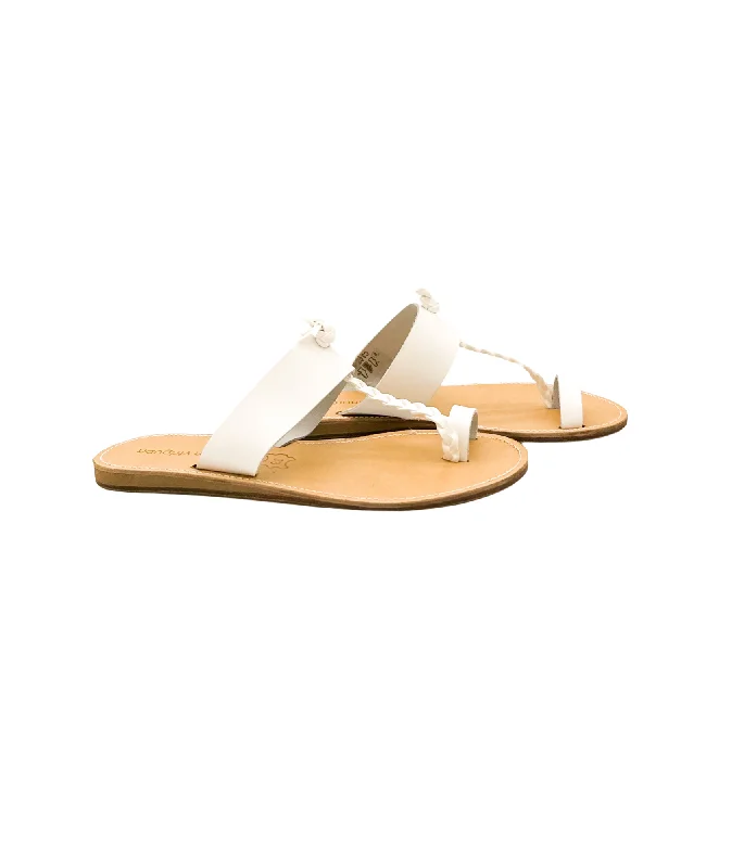 Shock - Absorbing Women's Sandals with a Soft Insole in Black for Active LifestylesThess Leather Sandals in White Shock - Absorbing Women's Sandals with a Soft Insole in Black for Active LifestylesThess Leather Sandals in White