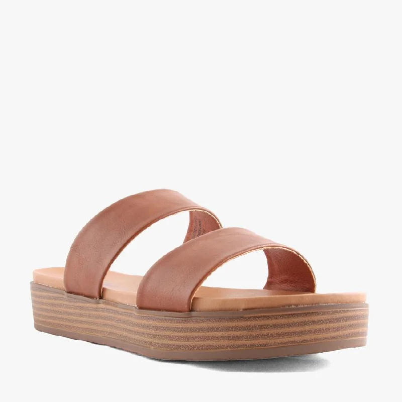 Elastic - Strap Women's Sandals with a Padded Toe in Teal for Easy On - and - OffNELLE TAN Elastic - Strap Women's Sandals with a Padded Toe in Teal for Easy On - and - OffNELLE TAN