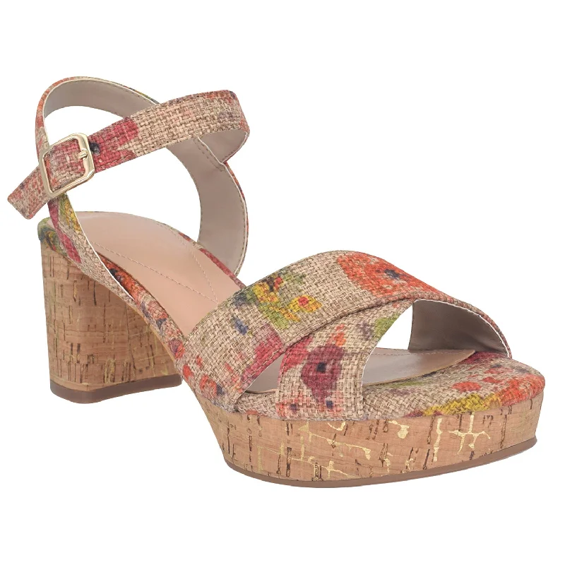 Women's Ankle - Strap Sandals with a Block Heel in Red for a Sophisticated StyleNicolette Platform Sandal with Memory Foam Women's Ankle - Strap Sandals with a Block Heel in Red for a Sophisticated StyleNicolette Platform Sandal with Memory Foam