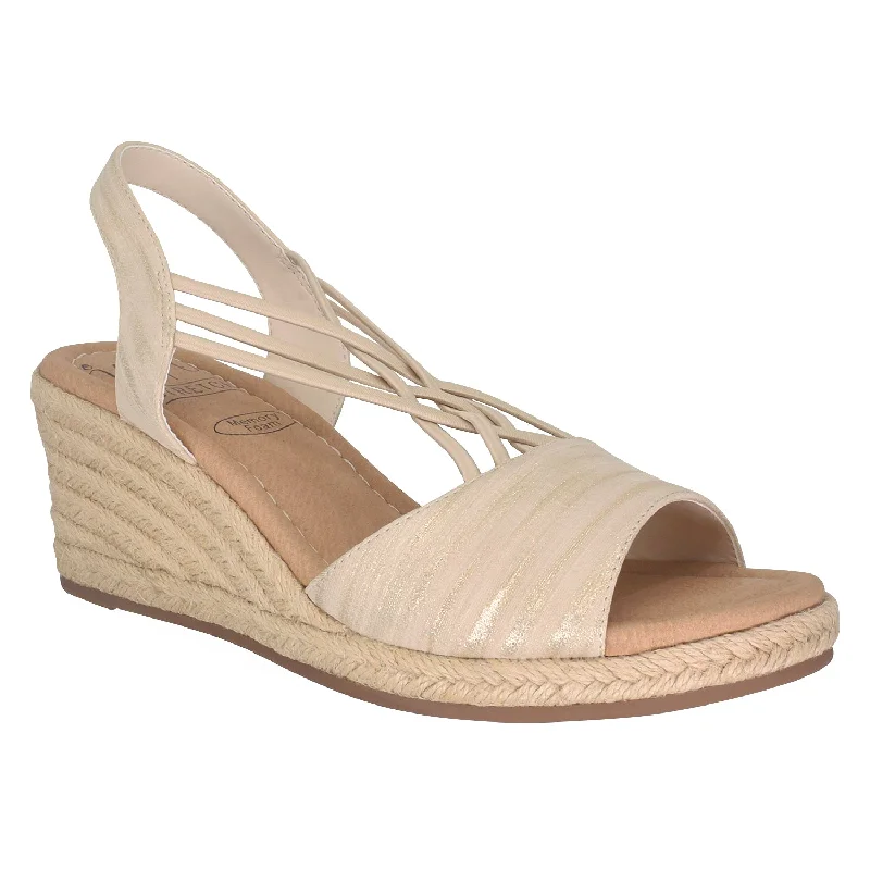 Women's Rhinestone - Embellished Open - Toe Sandals in Silver for a Glamorous Party LookNiloni Stretch Espadrille Sandal with Memory Foam Women's Rhinestone - Embellished Open - Toe Sandals in Silver for a Glamorous Party LookNiloni Stretch Espadrille Sandal with Memory Foam