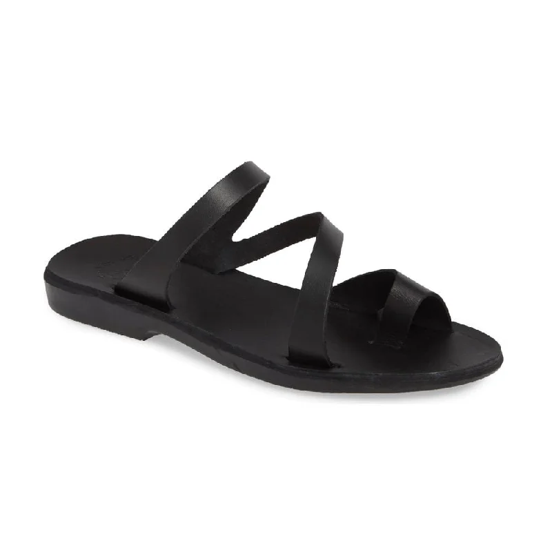 Sustainable Women's Recycled Material Sandals in Beige for Eco - Conscious ShoppersNoah - Leather Slide On Sandal | Black Sustainable Women's Recycled Material Sandals in Beige for Eco - Conscious ShoppersNoah - Leather Slide On Sandal | Black