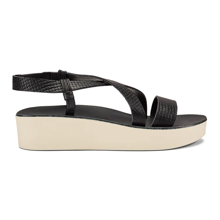 Plus Size Women's Wide - Width Platform Sandals in Black for Added Comfort and HeightOlukai Womens Sandals ‘Ōnohi Strappy Plus Size Women's Wide - Width Platform Sandals in Black for Added Comfort and HeightOlukai Womens Sandals ‘Ōnohi Strappy
