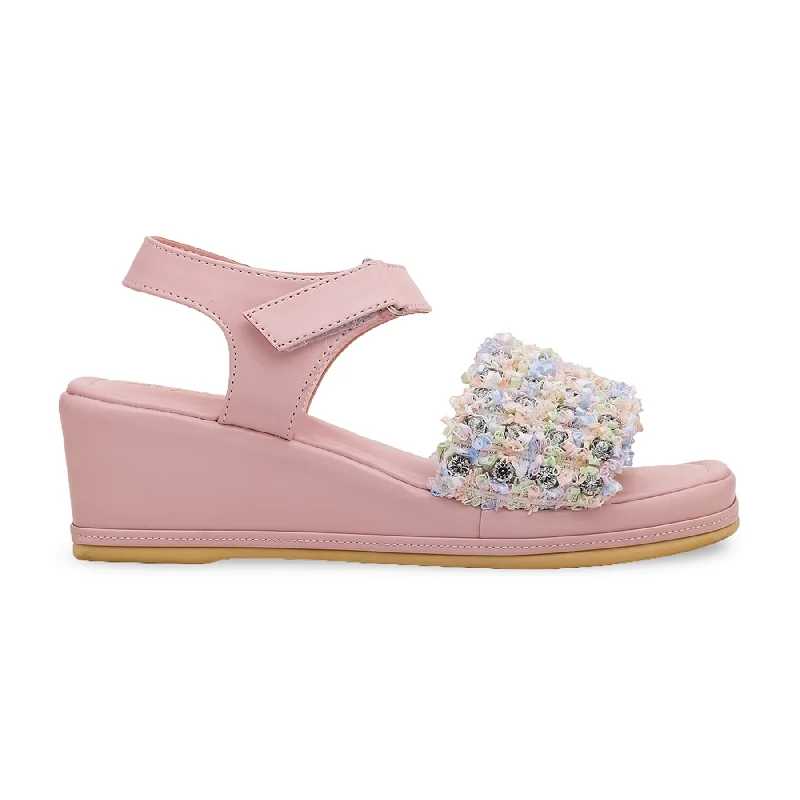 Men's sandals with a pointed toe for a stylish lookPink Formal Sandal PU0127