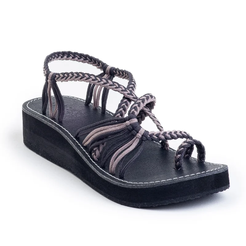 Waterproof Women's Rubber Beach Sandals with Arch Support in Blue for Water ActivitiesPlaka Platform Sandals for Women | Anchor Gray Brazilian Sand Waterproof Women's Rubber Beach Sandals with Arch Support in Blue for Water ActivitiesPlaka Platform Sandals for Women | Anchor Gray Brazilian Sand