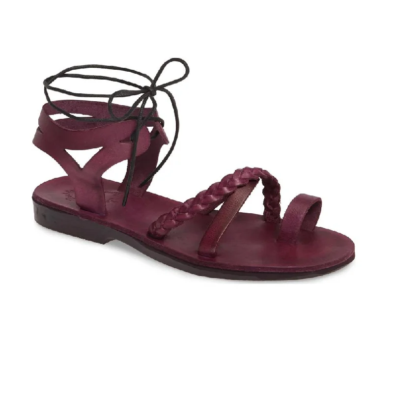 Shock - Absorbing Women's Sandals with a Soft Insole in Black for Active LifestylesRamah - Leather Cut Out Sandal | Violet Shock - Absorbing Women's Sandals with a Soft Insole in Black for Active LifestylesRamah - Leather Cut Out Sandal | Violet