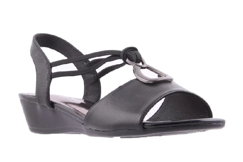 Lightweight Women's Mesh - Paneled Sandals in Yellow for BreathabilityRAPP BLACK