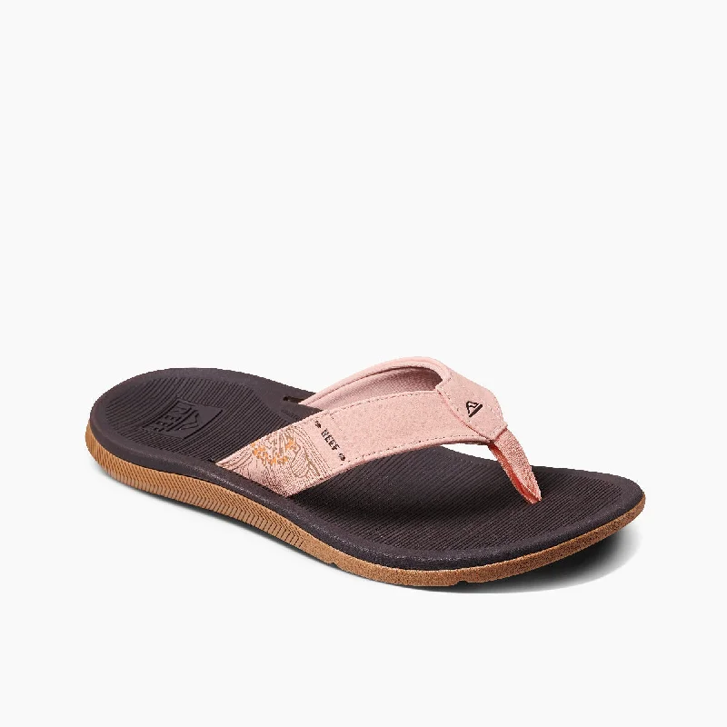 Women's Strappy Gladiator Sandals with Buckle Closures in Tan for a Boho LookReef Santa Ana Sandal-Peach Parfait Women's Strappy Gladiator Sandals with Buckle Closures in Tan for a Boho LookReef Santa Ana Sandal-Peach Parfait