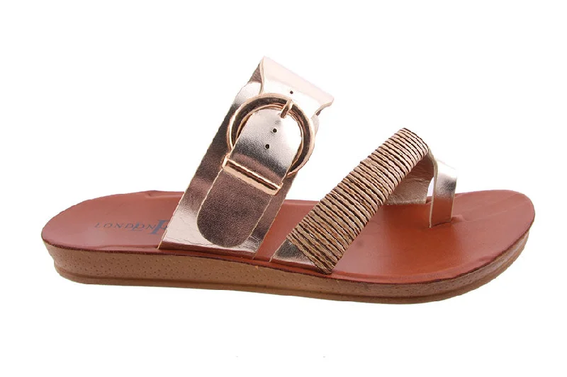 Women's Strappy Gladiator Sandals with Buckle Closures in Tan for a Boho LookRIVIERA GOLD METALIC Women's Strappy Gladiator Sandals with Buckle Closures in Tan for a Boho LookRIVIERA GOLD METALIC