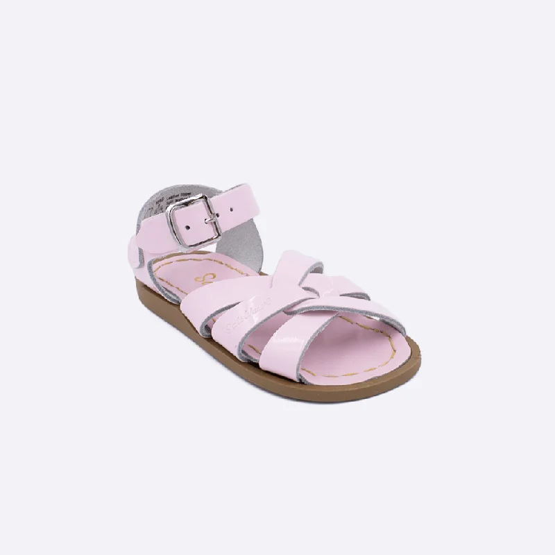 Waterproof Women's Rubber Beach Sandals with Arch Support in Blue for Water ActivitiesSalt Water Original Shiny Pink - Toddler Waterproof Women's Rubber Beach Sandals with Arch Support in Blue for Water ActivitiesSalt Water Original Shiny Pink - Toddler