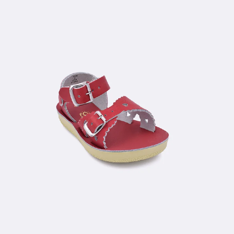 Women's Sandals with a Wedge Heel and a Tassel Detail in Orange for a Trendy LookSun-San Sweetheart - Toddler Women's Sandals with a Wedge Heel and a Tassel Detail in Orange for a Trendy LookSun-San Sweetheart - Toddler