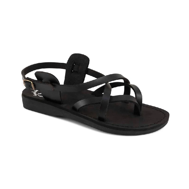 Women's Strappy Gladiator Sandals with Buckle Closures in Tan for a Boho LookTamar Buckle Vegan - Leather Alternative Sandal | Black Women's Strappy Gladiator Sandals with Buckle Closures in Tan for a Boho LookTamar Buckle Vegan - Leather Alternative Sandal | Black