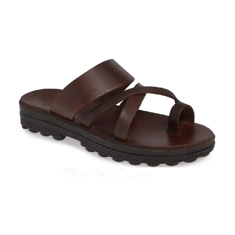 Women's Leather - Strapped Sandals with a Braided Detail in Brown for a Rustic AppealThe Good Shepherd Comfort - Molded Leather Sandal | Brown Women's Leather - Strapped Sandals with a Braided Detail in Brown for a Rustic AppealThe Good Shepherd Comfort - Molded Leather Sandal | Brown