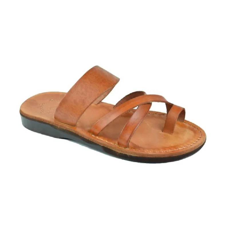 Anti - Slip Women's Sandals with a Grooved Sole in Green for Outdoor AdventuresThe Good Shepherd - Leather Toe Loop Sandal | Honey Anti - Slip Women's Sandals with a Grooved Sole in Green for Outdoor AdventuresThe Good Shepherd - Leather Toe Loop Sandal | Honey
