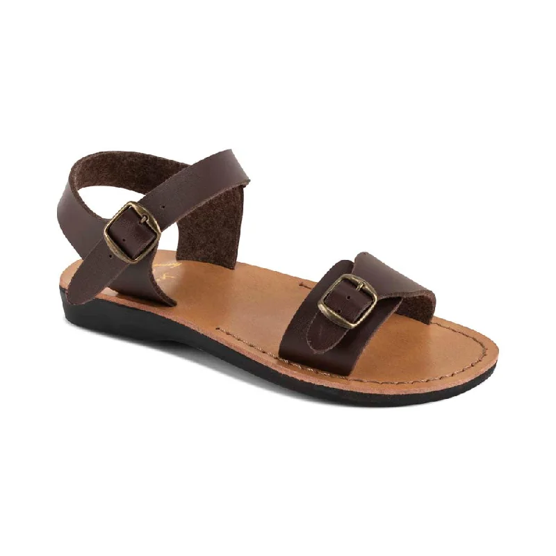 Anti - Slip Women's Sandals with a Grooved Sole in Green for Outdoor AdventuresThe Original Vegan - Leather Alternative Sandal | Brown Anti - Slip Women's Sandals with a Grooved Sole in Green for Outdoor AdventuresThe Original Vegan - Leather Alternative Sandal | Brown