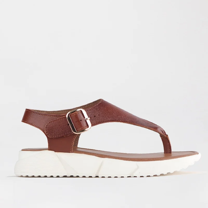 Women's Sandals with a Wedge Heel and a Tassel Detail in Orange for a Trendy LookThong Sandal in chestnut - 12709 Women's Sandals with a Wedge Heel and a Tassel Detail in Orange for a Trendy LookThong Sandal in chestnut - 12709