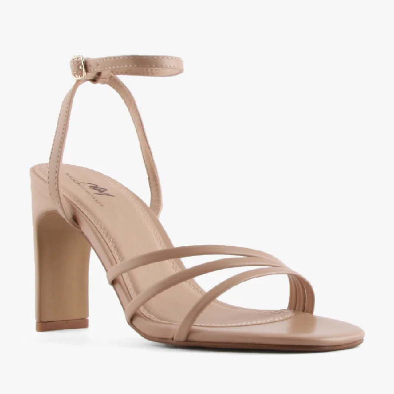 Women's Rhinestone - Embellished Open - Toe Sandals in Silver for a Glamorous Party LookTIA NUDE Women's Rhinestone - Embellished Open - Toe Sandals in Silver for a Glamorous Party LookTIA NUDE