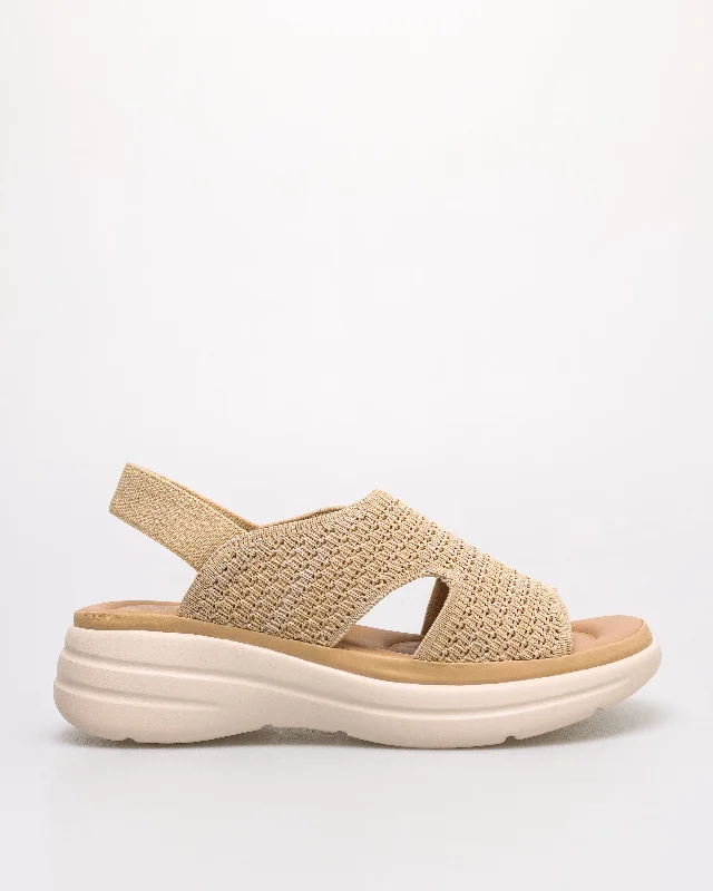 Adjustable Strap Women's Sandals with a Padded Heel in Pink for a Custom FitTomaz NN421 Ladies Knit Slingback Sandals (Beige) Adjustable Strap Women's Sandals with a Padded Heel in Pink for a Custom FitTomaz NN421 Ladies Knit Slingback Sandals (Beige)