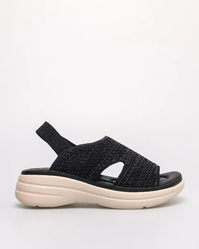 Waterproof Women's Rubber Beach Sandals with Arch Support in Blue for Water ActivitiesTomaz NN421 Ladies Knit Slingback Sandals (Black) Waterproof Women's Rubber Beach Sandals with Arch Support in Blue for Water ActivitiesTomaz NN421 Ladies Knit Slingback Sandals (Black)