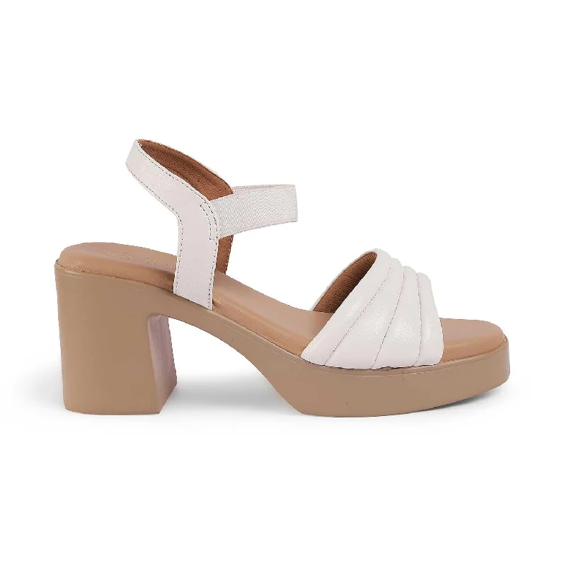 Sustainable Women's Recycled Material Sandals in Beige for Eco - Conscious ShoppersTresmode Menzo White Women's Dress Block Heel Sandals Sustainable Women's Recycled Material Sandals in Beige for Eco - Conscious ShoppersTresmode Menzo White Women's Dress Block Heel Sandals
