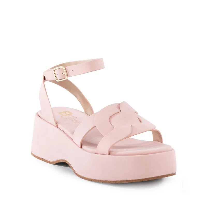 Sustainable Women's Recycled Material Sandals in Beige for Eco - Conscious ShoppersUp In The Clouds Sandal in Pink from BC Footwear Sustainable Women's Recycled Material Sandals in Beige for Eco - Conscious ShoppersUp In The Clouds Sandal in Pink from BC Footwear