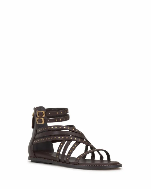 Elastic - Strap Women's Sandals with a Padded Toe in Teal for Easy On - and - OffVince Camuto DIRRAZO ROOT BEER/BURNISHED LEA Elastic - Strap Women's Sandals with a Padded Toe in Teal for Easy On - and - OffVince Camuto DIRRAZO ROOT BEER/BURNISHED LEA