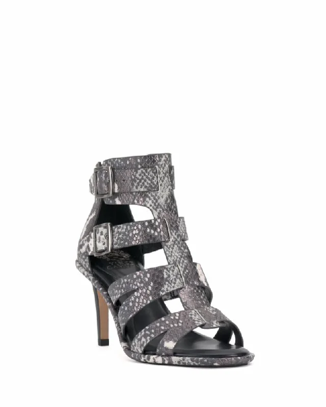 Women's Leather - Strapped Sandals with a Braided Detail in Brown for a Rustic AppealVince Camuto FRENTON PEWTER MULTI/STARLIGHT SNAKE Women's Leather - Strapped Sandals with a Braided Detail in Brown for a Rustic AppealVince Camuto FRENTON PEWTER MULTI/STARLIGHT SNAKE