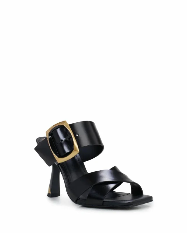 Sustainable Women's Recycled Material Sandals in Beige for Eco - Conscious ShoppersVince Camuto HELYA BLACK/COW DERBY Sustainable Women's Recycled Material Sandals in Beige for Eco - Conscious ShoppersVince Camuto HELYA BLACK/COW DERBY