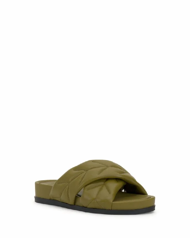 Women's Sandals with a Glitter - Coated Strap in Gold for a Sparkly Summer OutfitVince Camuto KANAMA MOSS/ECO SHEEP Women's Sandals with a Glitter - Coated Strap in Gold for a Sparkly Summer OutfitVince Camuto KANAMA MOSS/ECO SHEEP