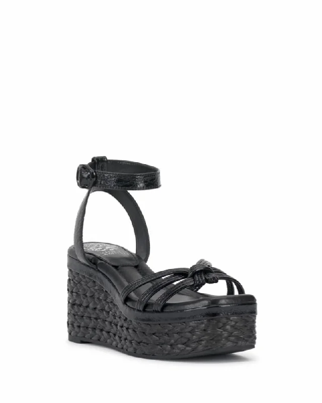Lightweight Women's Mesh - Paneled Sandals in Yellow for BreathabilityVince Camuto LORESSA JET BLACK/WATERCOLOR CRINKLE Lightweight Women's Mesh - Paneled Sandals in Yellow for BreathabilityVince Camuto LORESSA JET BLACK/WATERCOLOR CRINKLE