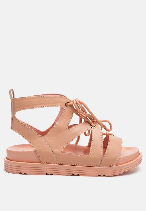 Lightweight Women's Mesh - Paneled Sandals in Yellow for BreathabilityVoopret Tie-Up Flat Sandals Lightweight Women's Mesh - Paneled Sandals in Yellow for BreathabilityVoopret Tie-Up Flat Sandals