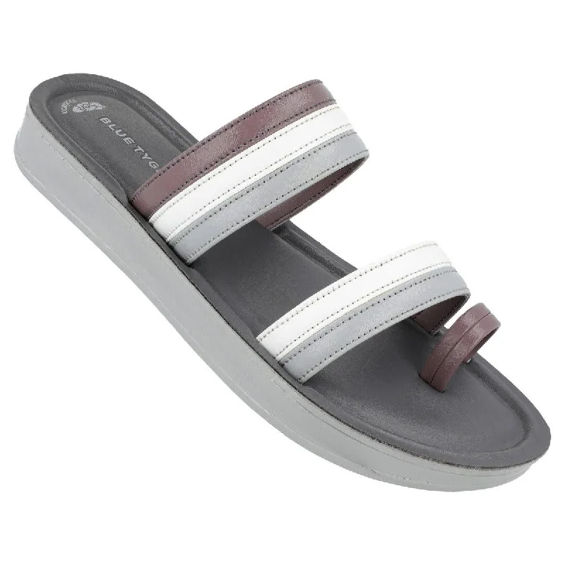 Men's sandals with a durable outer soleBlue Tyga Womens Slip-On Slide Sandal  - BT2325 Grape