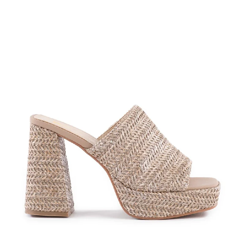 Women's Sandals with a Wedge Heel and a Tassel Detail in Orange for a Trendy LookWe Found Love Mule in Taupe Raffia from BC Footwear Women's Sandals with a Wedge Heel and a Tassel Detail in Orange for a Trendy LookWe Found Love Mule in Taupe Raffia from BC Footwear