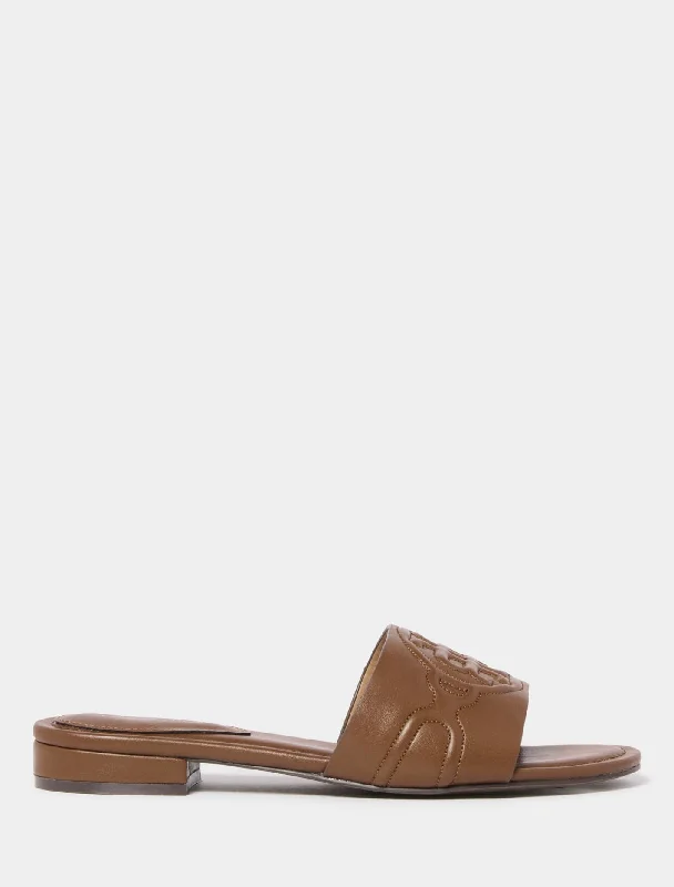 Women's Strappy Gladiator Sandals with Buckle Closures in Tan for a Boho LookWillow Logo Flat Slide Women's Strappy Gladiator Sandals with Buckle Closures in Tan for a Boho LookWillow Logo Flat Slide