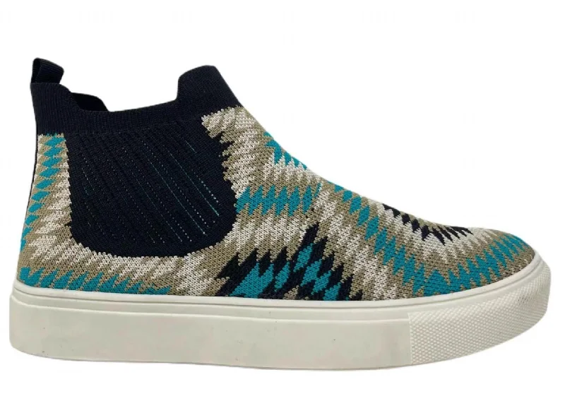 Women's Sneakers with Heel - Stabilizing Technology for Better Balance During RunningBess Slip-On Shoes In Black & Turquoise Women's Sneakers with Heel - Stabilizing Technology for Better Balance During RunningBess Slip-On Shoes In Black & Turquoise