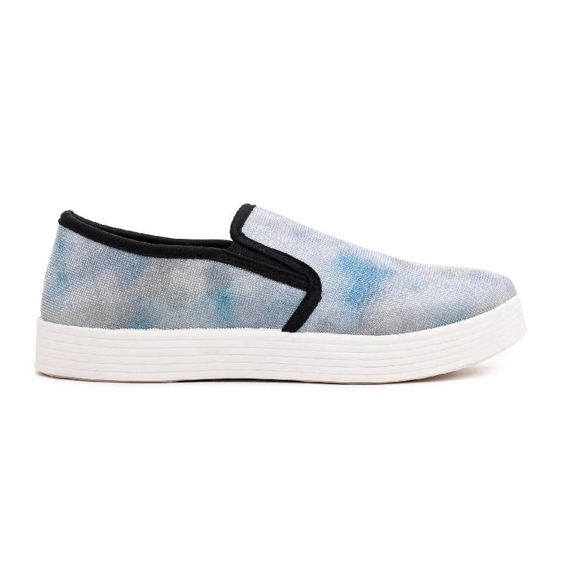 Women's cold - resistant athletic shoes for winter sports​ Blue Slip-on Sneakers AT9084